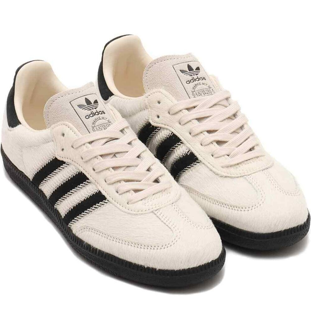 Adidas Samba OG (Wonder White/Pony Hair). Brand New. Womens Size: 6 - 9.
